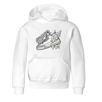 3s Ivory shirt to match jordans Super Fly sneaker tees Air Jordan 3 Ivory SNRT sneaker release tees baby toddler White 2 cotton Shirt