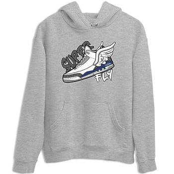 3s Midnight Navy shirt to match jordans Super Fly sneaker tees Air Jordan 3 Midnight Navy SNRT Sneaker Release Tees unisex cotton Heather Grey 2 crew neck shirt