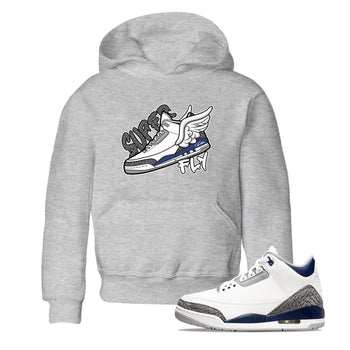 3s Midnight Navy shirt to match jordans Super Fly sneaker tees Air Jordan 3 Midnight Navy SNRT sneaker release tees baby toddler Heather Grey 1 cotton Shirt