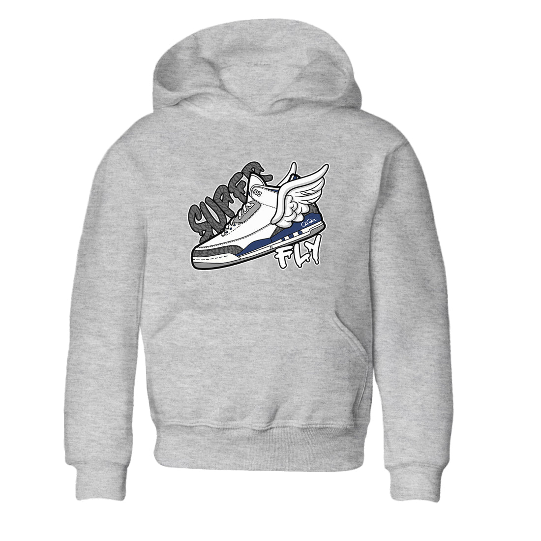 3s Midnight Navy shirt to match jordans Super Fly sneaker tees Air Jordan 3 Midnight Navy SNRT sneaker release tees baby toddler Heather Grey 2 cotton Shirt