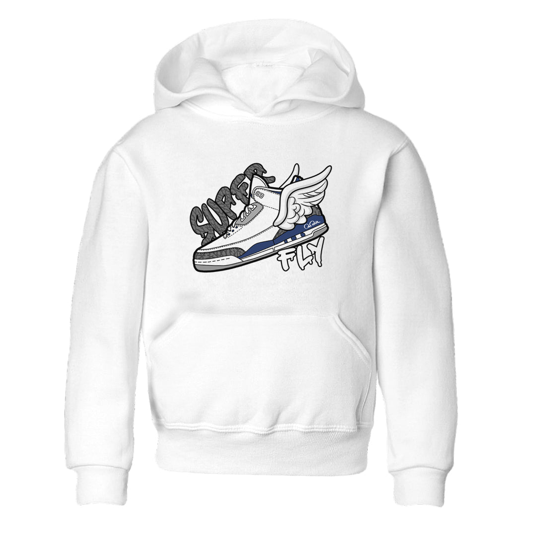 3s Midnight Navy shirt to match jordans Super Fly sneaker tees Air Jordan 3 Midnight Navy SNRT sneaker release tees baby toddler White 2 cotton Shirt