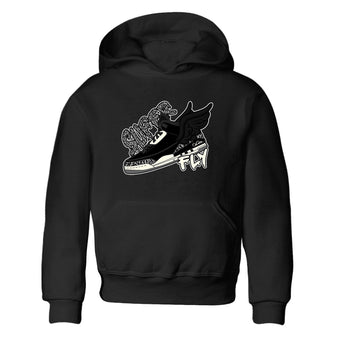 Air Jordan 3 Off Noir shirt to match jordans Super Fly sneaker tees AJ3 Off Noir SNRT Sneaker Release Tees Baby Toddler Black 2 T-Shirt