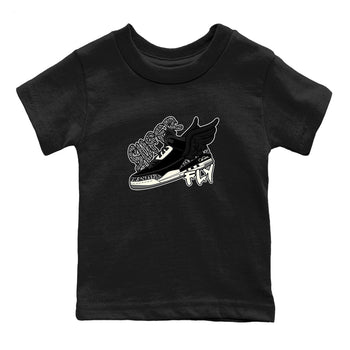 Air Jordan 3 Off Noir shirt to match jordans Super Fly sneaker tees AJ3 Off Noir SNRT Sneaker Release Tees Baby Toddler Black 2 T-Shirt