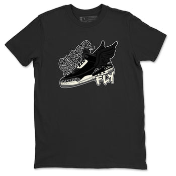 Air Jordan 3 Off Noir shirt to match jordans Super Fly sneaker tees AJ3 Off Noir SNRT Sneaker Release Tees Unisex Black 2 T-Shirt