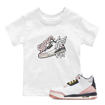 Air Jordan 3 GS Vintage Floral shirt to match jordans Super Fly sneaker tees Air Jordan 3 Vintage Floral SNRT sneaker release tees baby toddler White 1 cotton Shirt