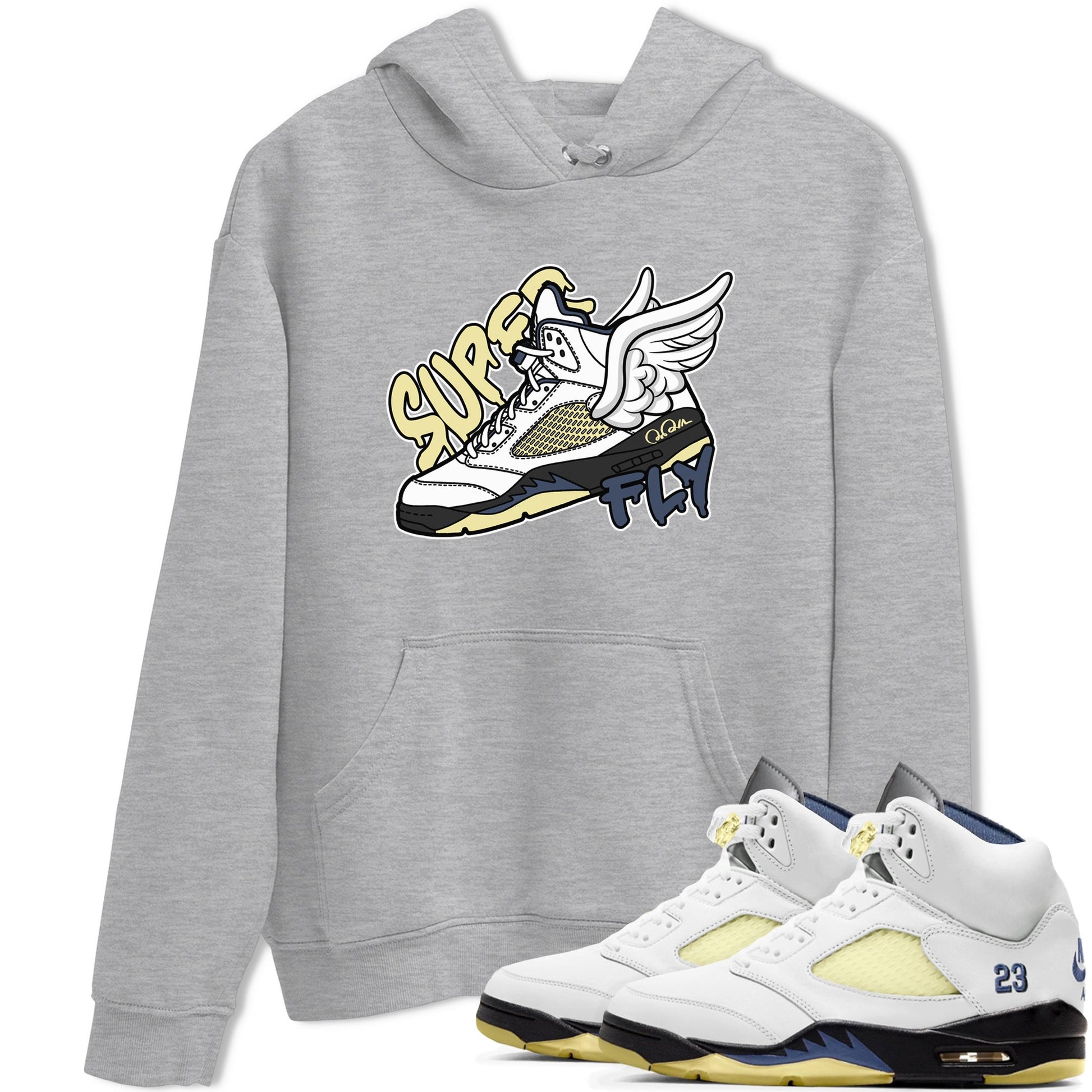 Air Jordan 5 A Ma Maniere x Photon Dust shirt to match jordans Super Fly sneaker tees Jordan 5 A Ma Maniere "Dawn" SNRT Sneaker Release Tees Unisex Heather Grey 1 T-Shirt