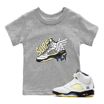 Air Jordan 5 A Ma Maniere x Photon Dust shirt to match jordans Super Fly sneaker tees Jordan 5 A Ma Maniere "Dawn" SNRT Sneaker Release Tees Baby Toddler Heather Grey 1 T-Shirt