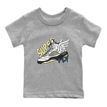 Air Jordan 5 A Ma Maniere x Photon Dust shirt to match jordans Super Fly sneaker tees Jordan 5 A Ma Maniere "Dawn" SNRT Sneaker Release Tees Baby Toddler Heather Grey 2 T-Shirt