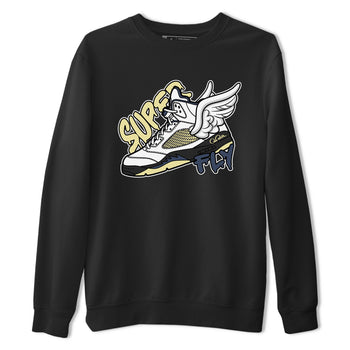 Air Jordan 5 A Ma Maniere x Photon Dust shirt to match jordans Super Fly sneaker tees Jordan 5 A Ma Maniere "Dawn" SNRT Sneaker Release Tees Unisex Black 2 T-Shirt
