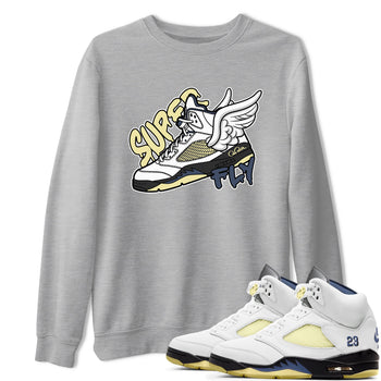Air Jordan 5 A Ma Maniere x Photon Dust shirt to match jordans Super Fly sneaker tees Jordan 5 A Ma Maniere "Dawn" SNRT Sneaker Release Tees Unisex Heather Grey 1 T-Shirt