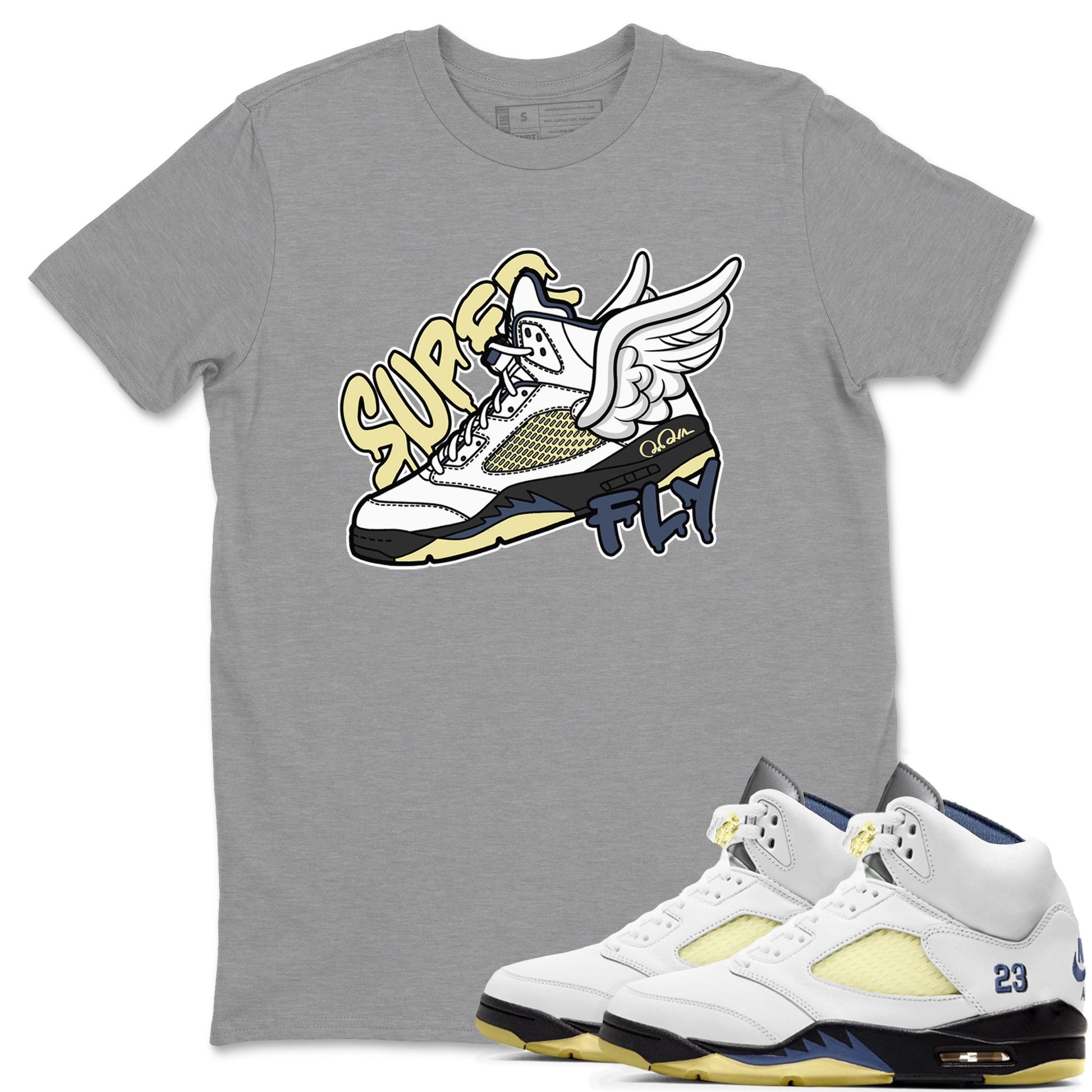 Air Jordan 5 A Ma Maniere x Photon Dust shirt to match jordans Super Fly sneaker tees Jordan 5 A Ma Maniere "Dawn" SNRT Sneaker Release Tees Unisex Heather Grey 1 T-Shirt
