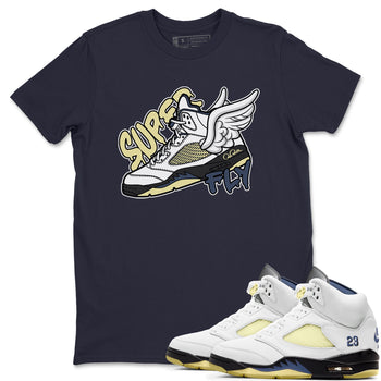 Air Jordan 5 A Ma Maniere x Photon Dust shirt to match jordans Super Fly sneaker tees Jordan 5 A Ma Maniere "Dawn" SNRT Sneaker Release Tees Unisex Navy 1 T-Shirt