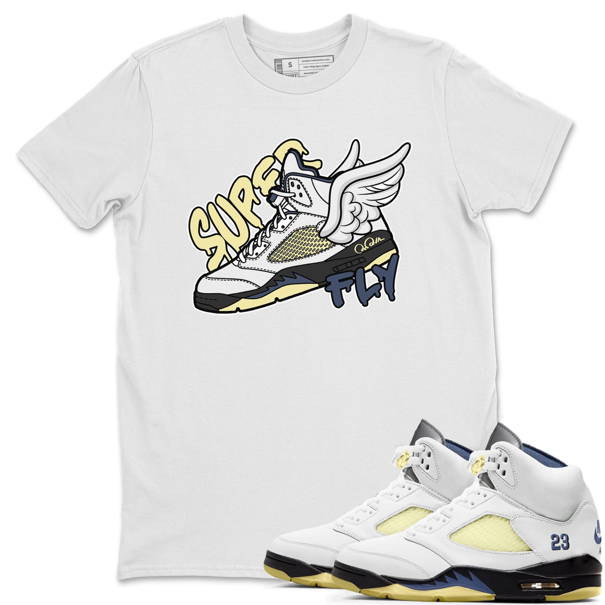 Air Jordan 5 A Ma Maniere x Photon Dust shirt to match jordans Super Fly sneaker tees Jordan 5 A Ma Maniere "Dawn" SNRT Sneaker Release Tees Unisex White 1 T-Shirt