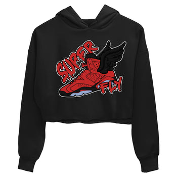 Air Jordan 6 Toro Bravo Sneaker Match Tees Super Fly Sneaker Tees AJ6 Toro Bravo Sneaker Release Tees Women's Shirts Black 2