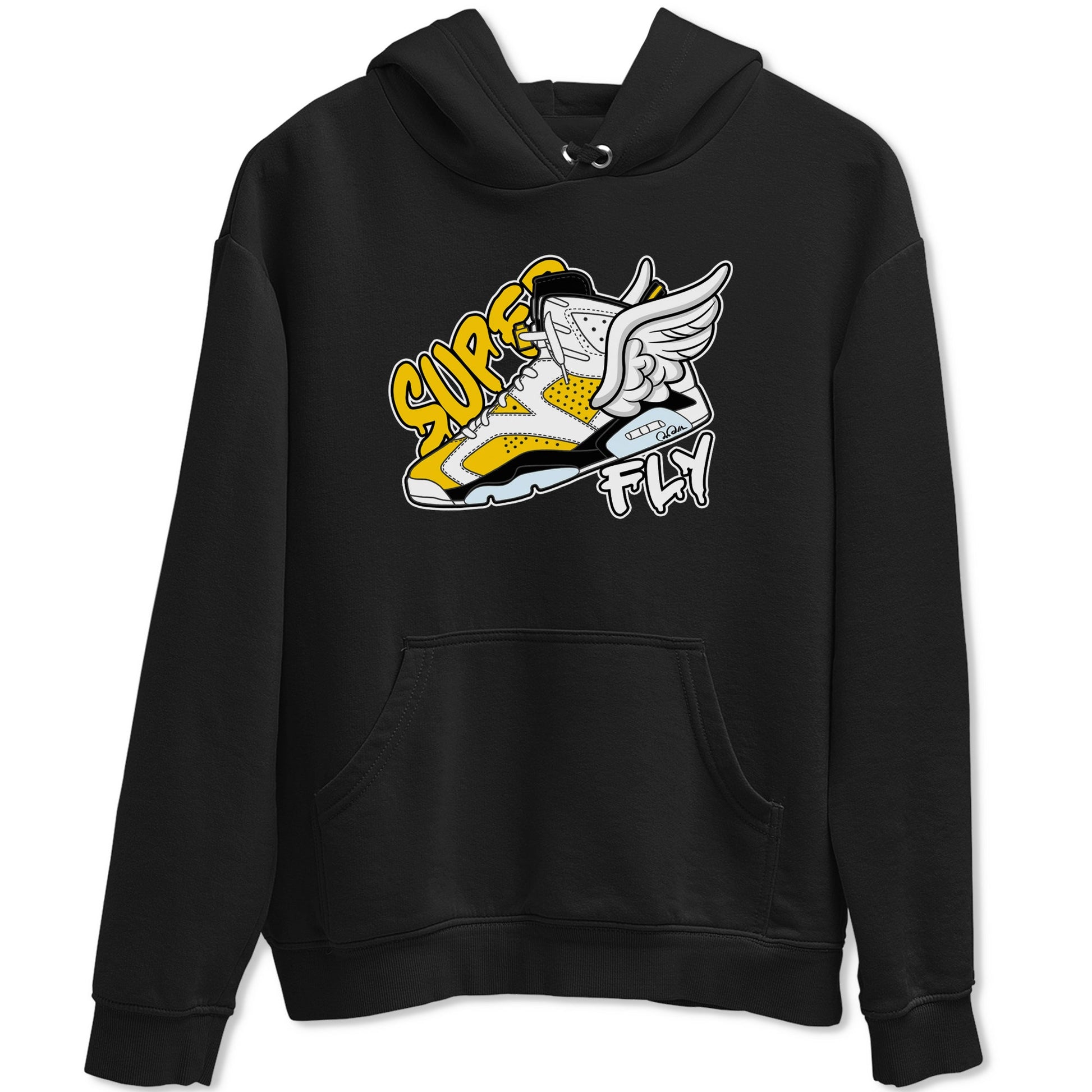 Air Jordan 6 Yellow Ochre shirt to match jordans Super Fly sneaker tees AJ6 Yellow Ochre SNRT Sneaker Release Tees Unisex Black 2 T-Shirt