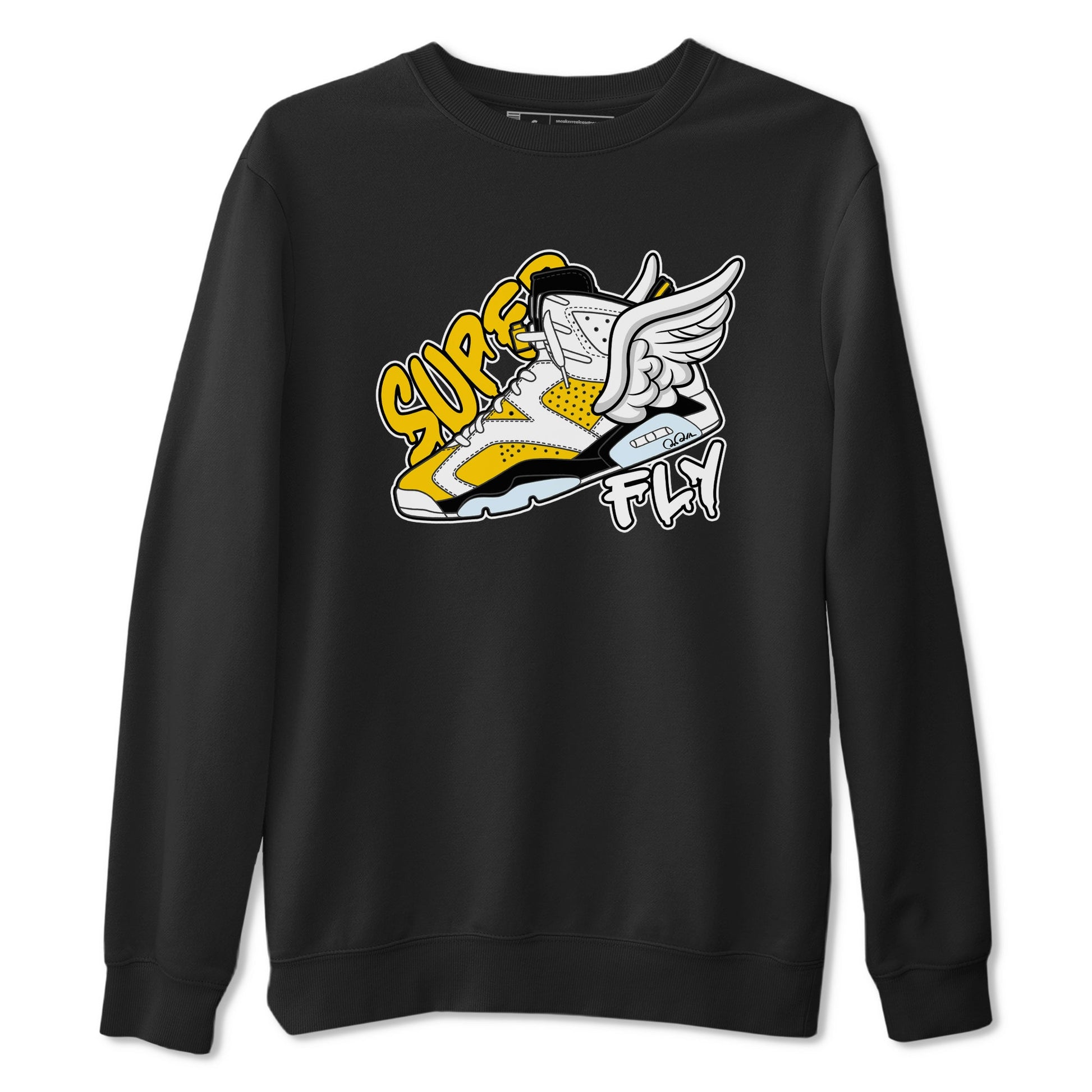 Air Jordan 6 Yellow Ochre shirt to match jordans Super Fly sneaker tees AJ6 Yellow Ochre SNRT Sneaker Release Tees Unisex Black 2 T-Shirt