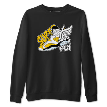 Air Jordan 6 Yellow Ochre shirt to match jordans Super Fly sneaker tees AJ6 Yellow Ochre SNRT Sneaker Release Tees Unisex Black 2 T-Shirt