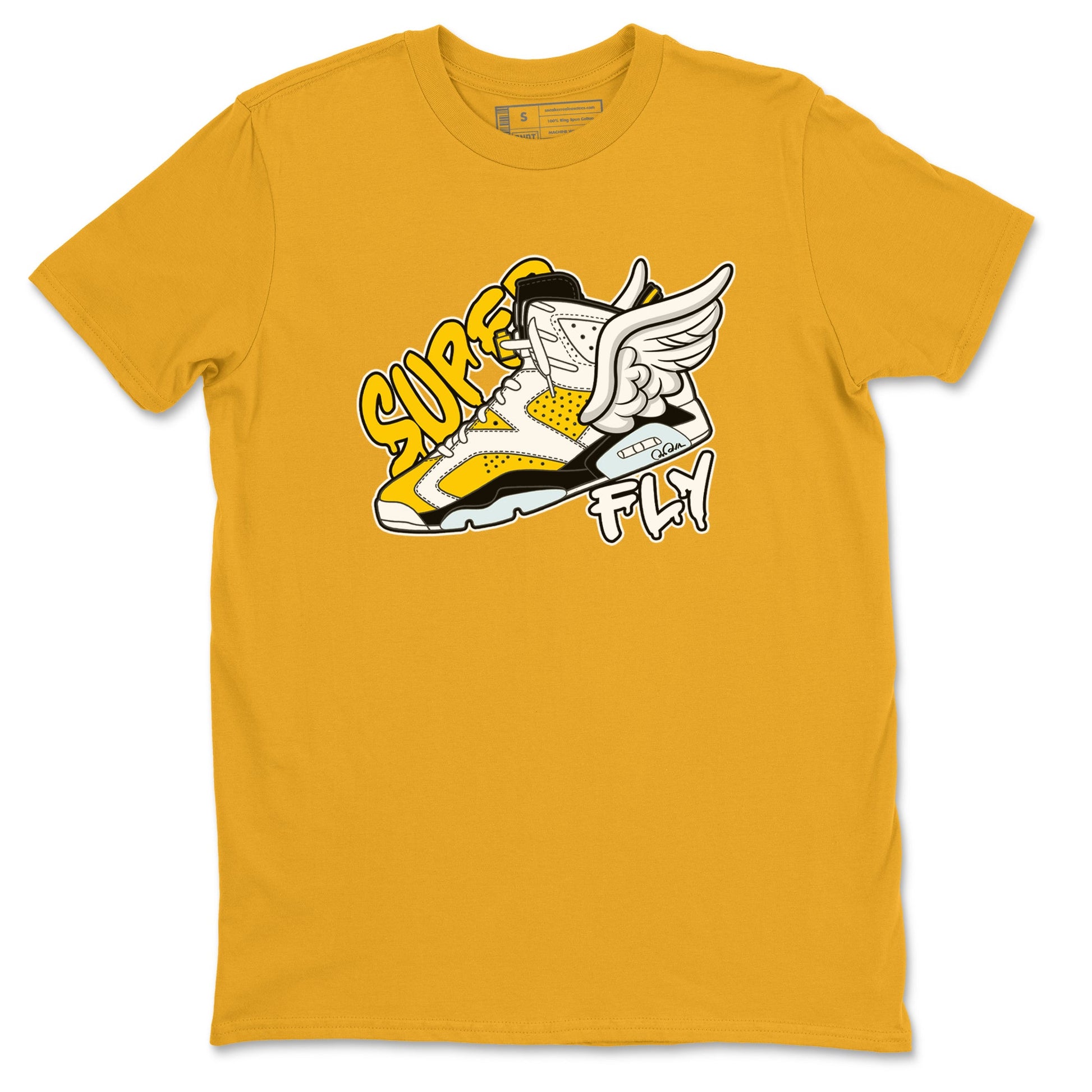 Air Jordan 6 Yellow Ochre shirt to match jordans Super Fly sneaker tees AJ6 Yellow Ochre SNRT Sneaker Release Tees Unisex Gold 2 T-Shirt