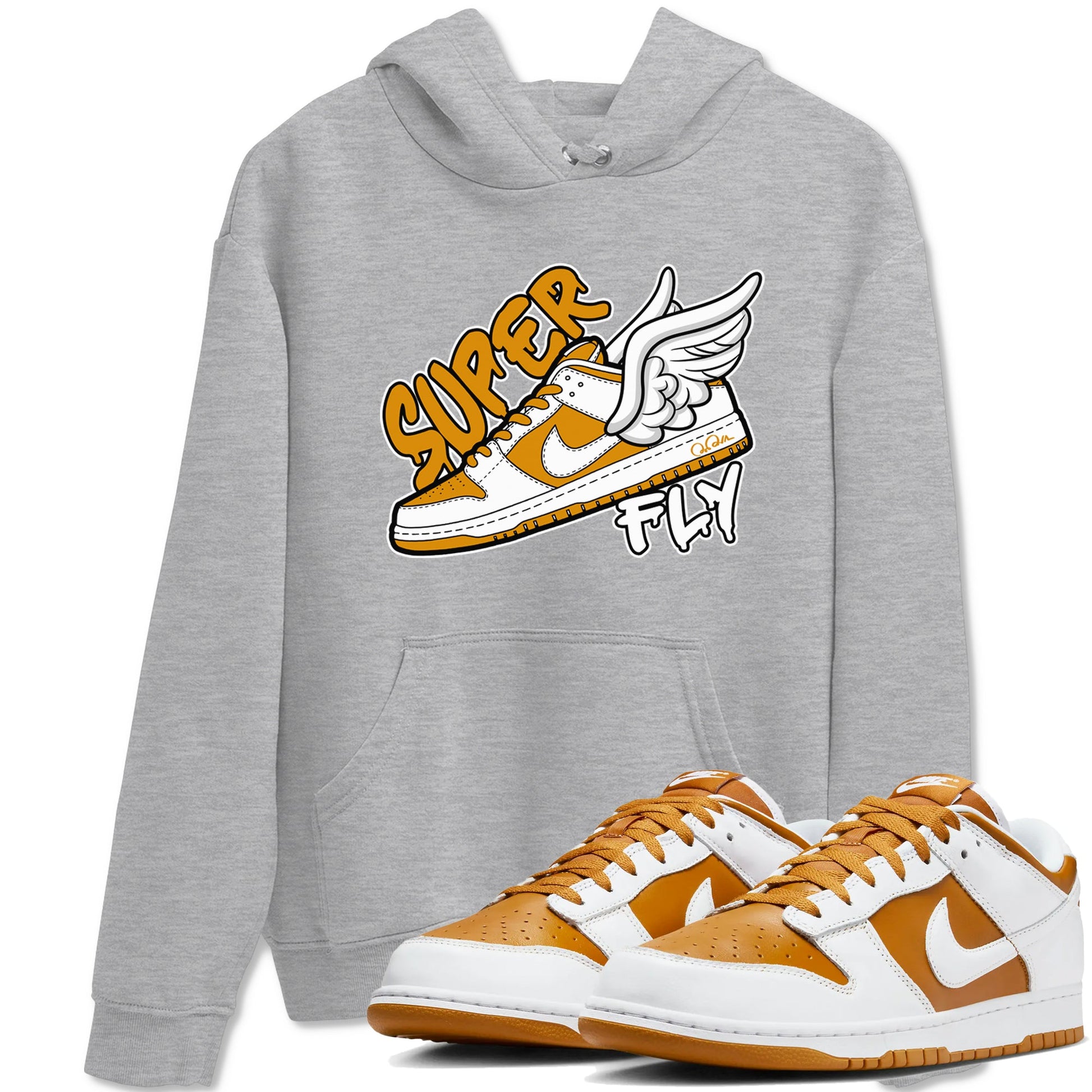 Dunk Dark Curry shirt to match jordans Super Fly sneaker tees AJ1 Low Dark Curry SNRT Sneaker Release Tees unisex cotton Heather Grey 1 crew neck shirt