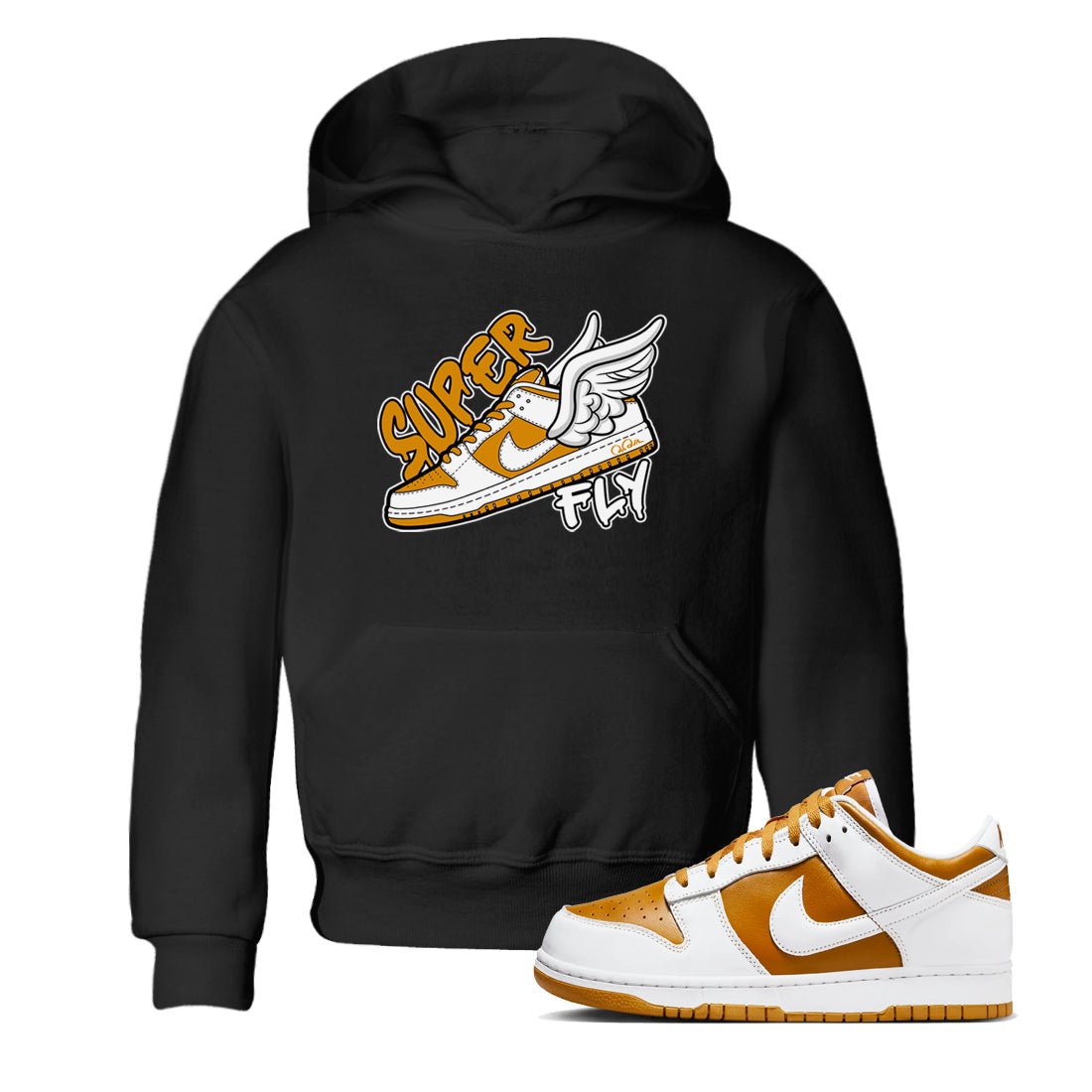 Dunk Dark Curry shirt to match jordans Super Fly sneaker tees AJ1 Low Dark Curry SNRT sneaker release tees baby toddler Black 1 cotton Shirt