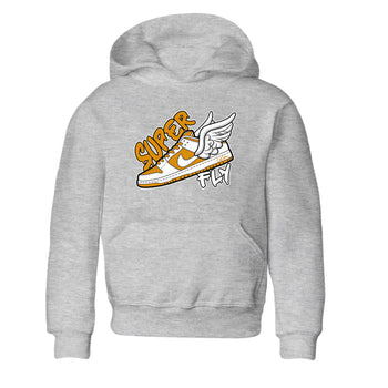 Dunk Dark Curry shirt to match jordans Super Fly sneaker tees AJ1 Low Dark Curry SNRT sneaker release tees baby toddler Heather Grey 2 cotton Shirt