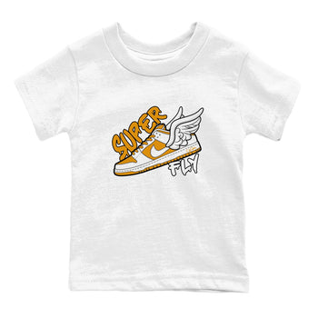 Dunk Dark Curry shirt to match jordans Super Fly sneaker tees AJ1 Low Dark Curry SNRT sneaker release tees baby toddler White 2 cotton Shirt