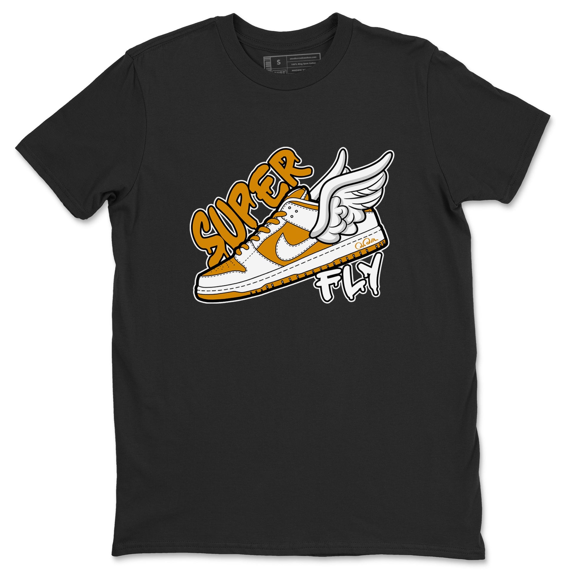 Dunk Dark Curry shirt to match jordans Super Fly sneaker tees AJ1 Low Dark Curry SNRT Sneaker Release Tees unisex cotton Black 2 crew neck shirt