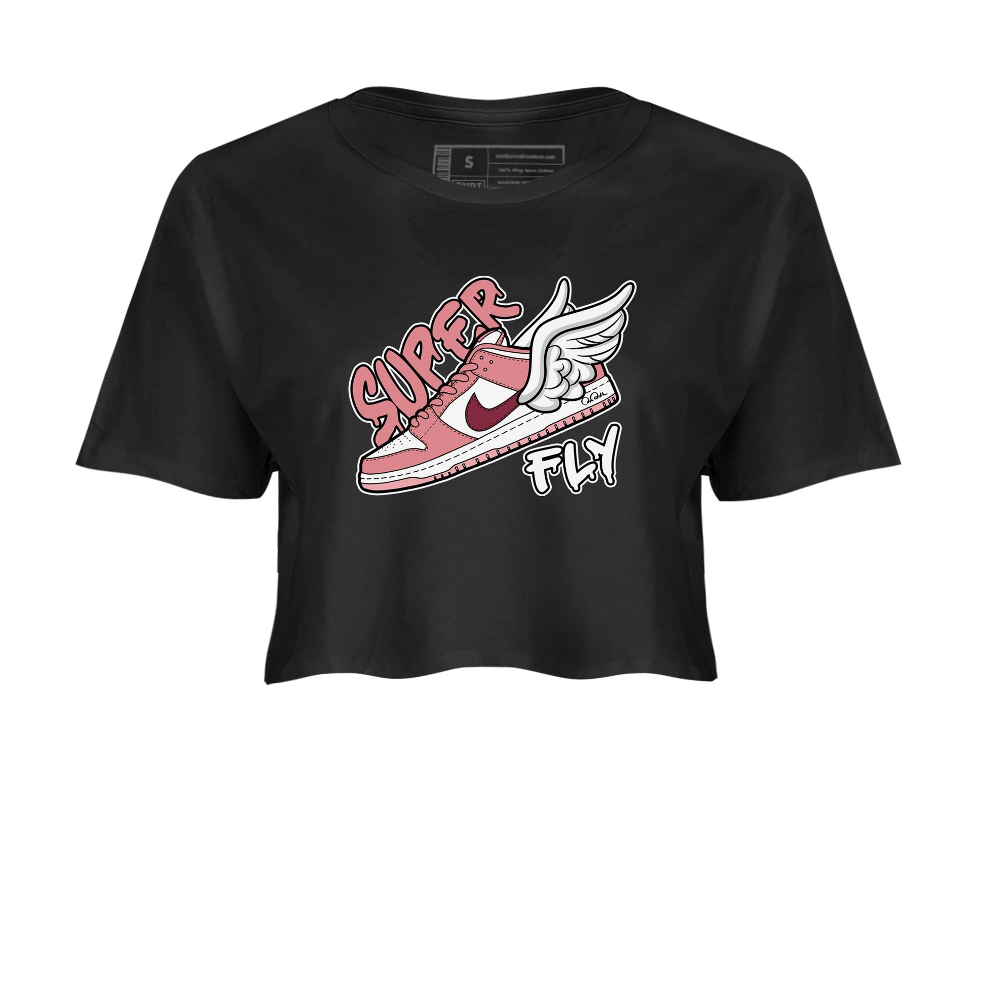Dunk Valentines Day 2024 shirt to match jordans Super Fly sneaker tees Dunk Happy Valentines Day 2024 SNRT Sneaker Release Tees Black 2 Crop T-Shirt