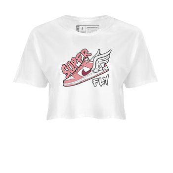 Dunk Valentines Day 2024 shirt to match jordans Super Fly sneaker tees Dunk Happy Valentines Day 2024 SNRT Sneaker Release Tees White 2 Crop T-Shirt