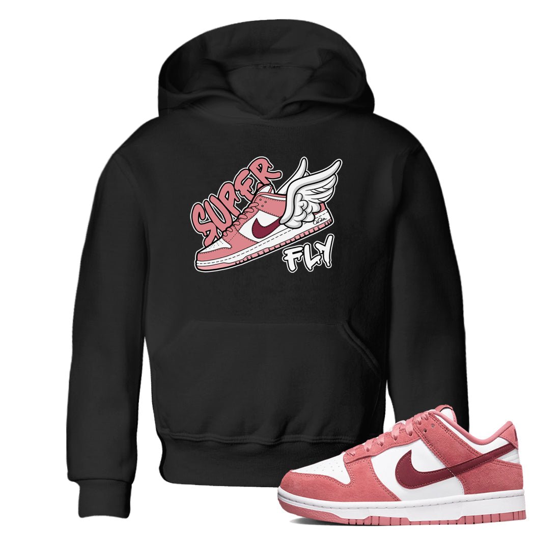 Dunk Valentines Day 2024 shirt to match jordans Super Fly sneaker tees Dunk Happy Valentines Day 2024 SNRT Sneaker Release Tees Baby Toddler Black 1 T-Shirt