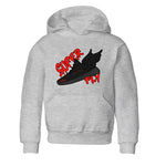 Yeezy 350 Bred shirt to match jordans Super Fly sneaker tees Adidas Yeezy Boost V2 350 Bred SNRT Sneaker Release Tees Baby Toddler Heather Grey 2 T-Shirt