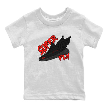 Yeezy 350 Bred shirt to match jordans Super Fly sneaker tees Adidas Yeezy Boost V2 350 Bred SNRT Sneaker Release Tees Baby Toddler White 2 T-Shirt