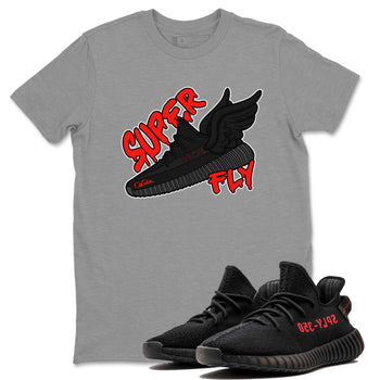 Yeezy 350 Bred shirt to match jordans Super Fly sneaker tees Adidas Yeezy Boost V2 350 Bred SNRT Sneaker Release Tees Unisex Heather Grey 1 T-Shirt