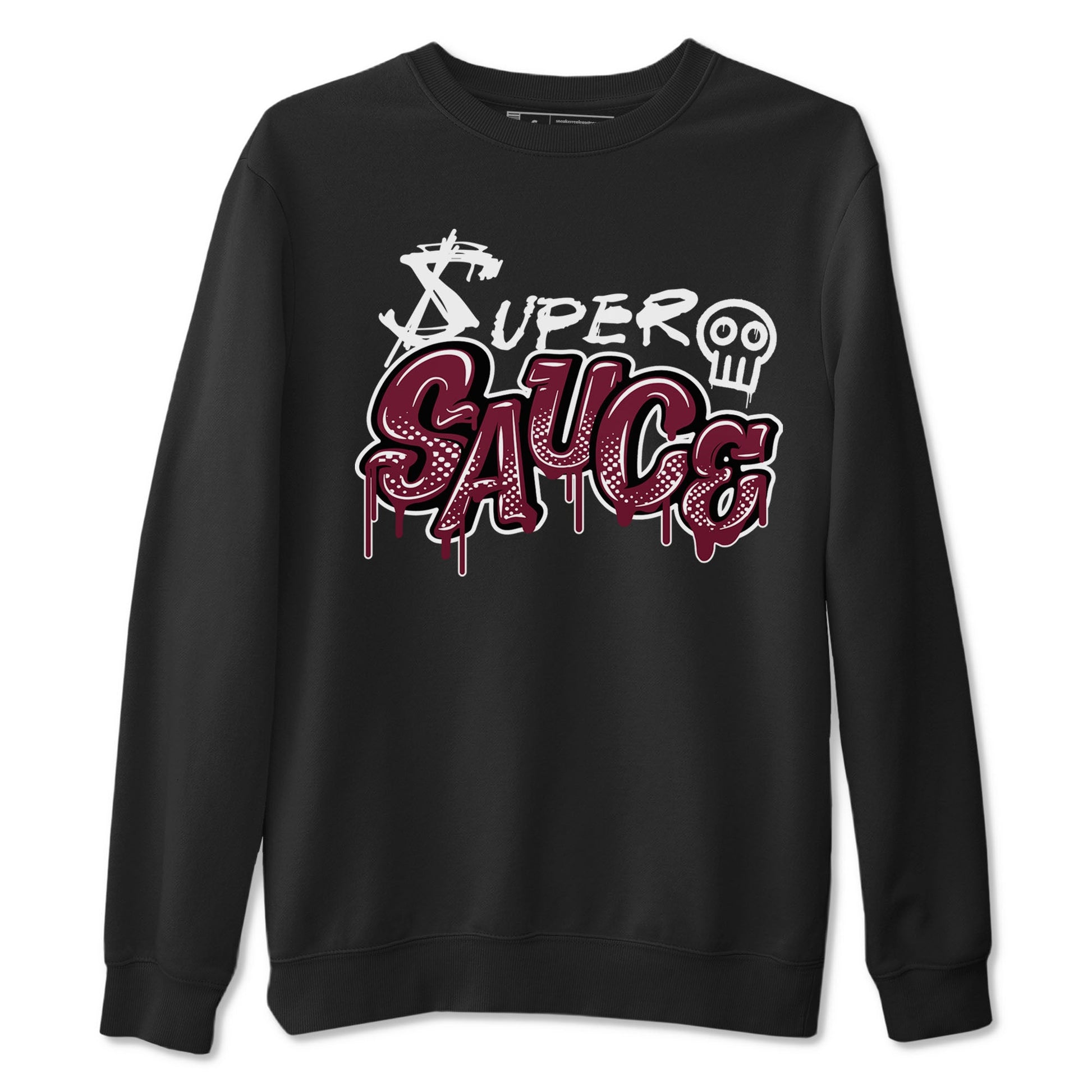 1s Metallic Burgundy shirt to match jordans Super Sauce sneaker tees Air Jordan 1 Metallic Burgundy SNRT Sneaker Release Tees unisex cotton Black 2 crew neck shirt