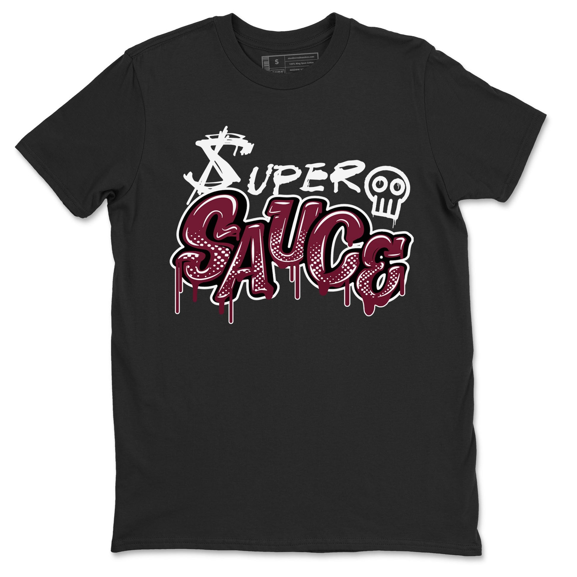 1s Metallic Burgundy shirt to match jordans Super Sauce sneaker tees Air Jordan 1 Metallic Burgundy SNRT Sneaker Release Tees unisex cotton Black 2 crew neck shirt
