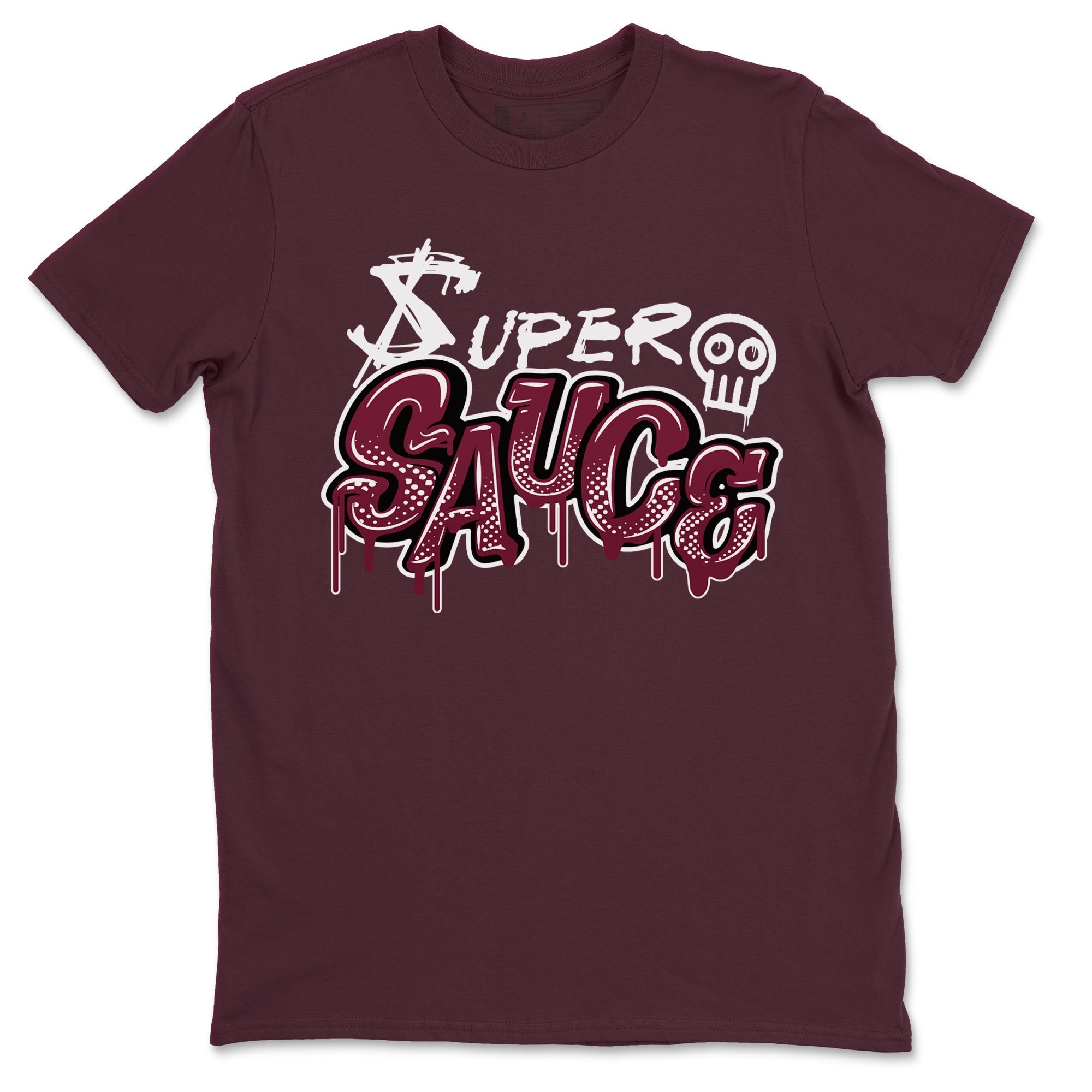 1s Metallic Burgundy shirt to match jordans Super Sauce sneaker tees Air Jordan 1 Metallic Burgundy SNRT Sneaker Release Tees unisex cotton Maroon 2 crew neck shirt