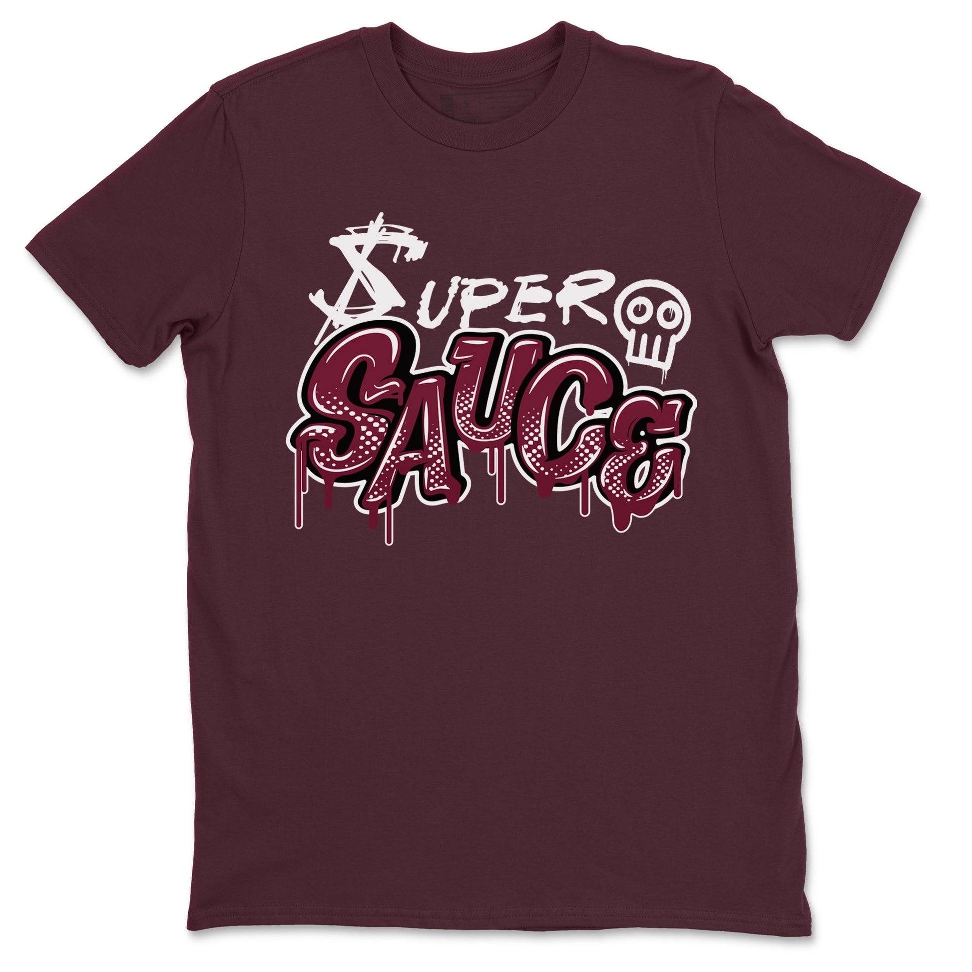 1s Metallic Burgundy shirt to match jordans Super Sauce sneaker tees Air Jordan 1 Metallic Burgundy SNRT Sneaker Release Tees unisex cotton Maroon 2 crew neck shirt