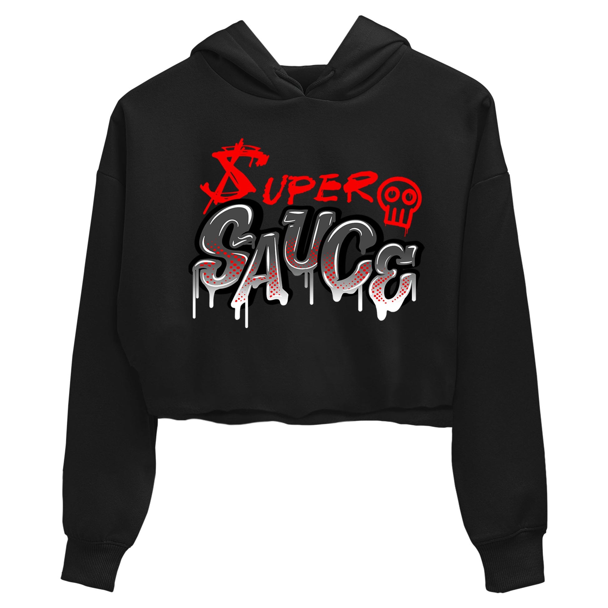 4s Bred Reimagined shirt to match jordans Super Sauce sneaker tees Air Jordan 4 Bred Reimagined SNRT Sneaker Release Tees Black 2 crop length shirt