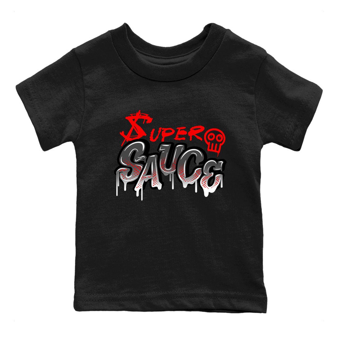 4s Bred Reimagined shirt to match jordans Super Sauce sneaker tees Air Jordan 4 Bred Reimagined SNRT sneaker release tees baby toddler Black 2 cotton Shirt