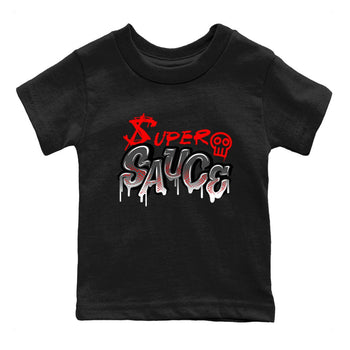 4s Bred Reimagined shirt to match jordans Super Sauce sneaker tees Air Jordan 4 Bred Reimagined SNRT sneaker release tees baby toddler Black 2 cotton Shirt
