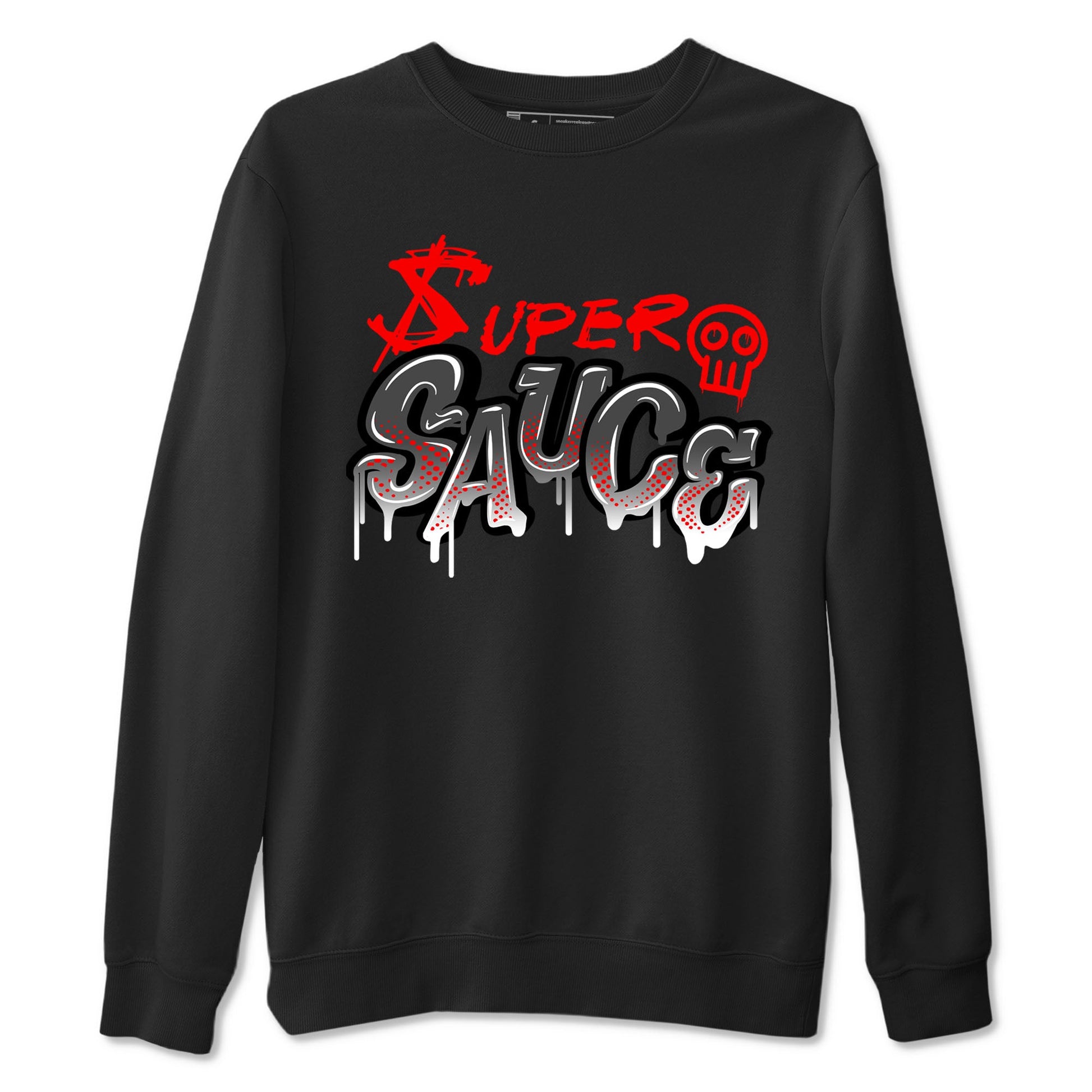 4s Bred Reimagined shirt to match jordans Super Sauce sneaker tees Air Jordan 4 Bred Reimagined SNRT Sneaker Release Tees unisex cotton Black 2 crew neck shirt