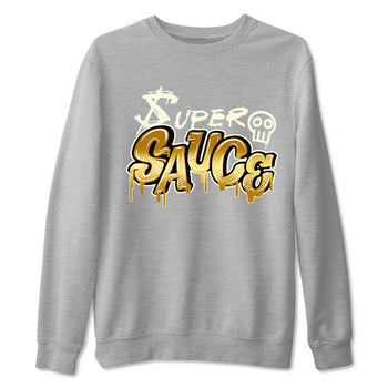4s Sail shirt to match jordans Super Sauce sneaker tees Air Jordan 4 Sail SNRT 4s Metallic Gold Sneaker Release Tees unisex cotton Heather Grey 2 crew neck shirt