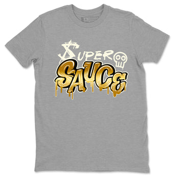 4s Sail shirt to match jordans Super Sauce sneaker tees Air Jordan 4 Sail SNRT 4s Metallic Gold Sneaker Release Tees unisex cotton Heather Grey 2 crew neck shirt