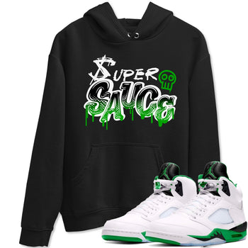 5s Lucky Green shirt to match jordans Super Sauce sneaker tees Air Jordan 5 Lucky Green SNRT Sneaker Release Tees unisex cotton Black 1 crew neck shirt