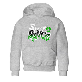5s Lucky Green shirt to match jordans Super Sauce sneaker tees Air Jordan 5 Lucky Green SNRT sneaker release tees baby toddler Heather Grey 2 cotton Shirt
