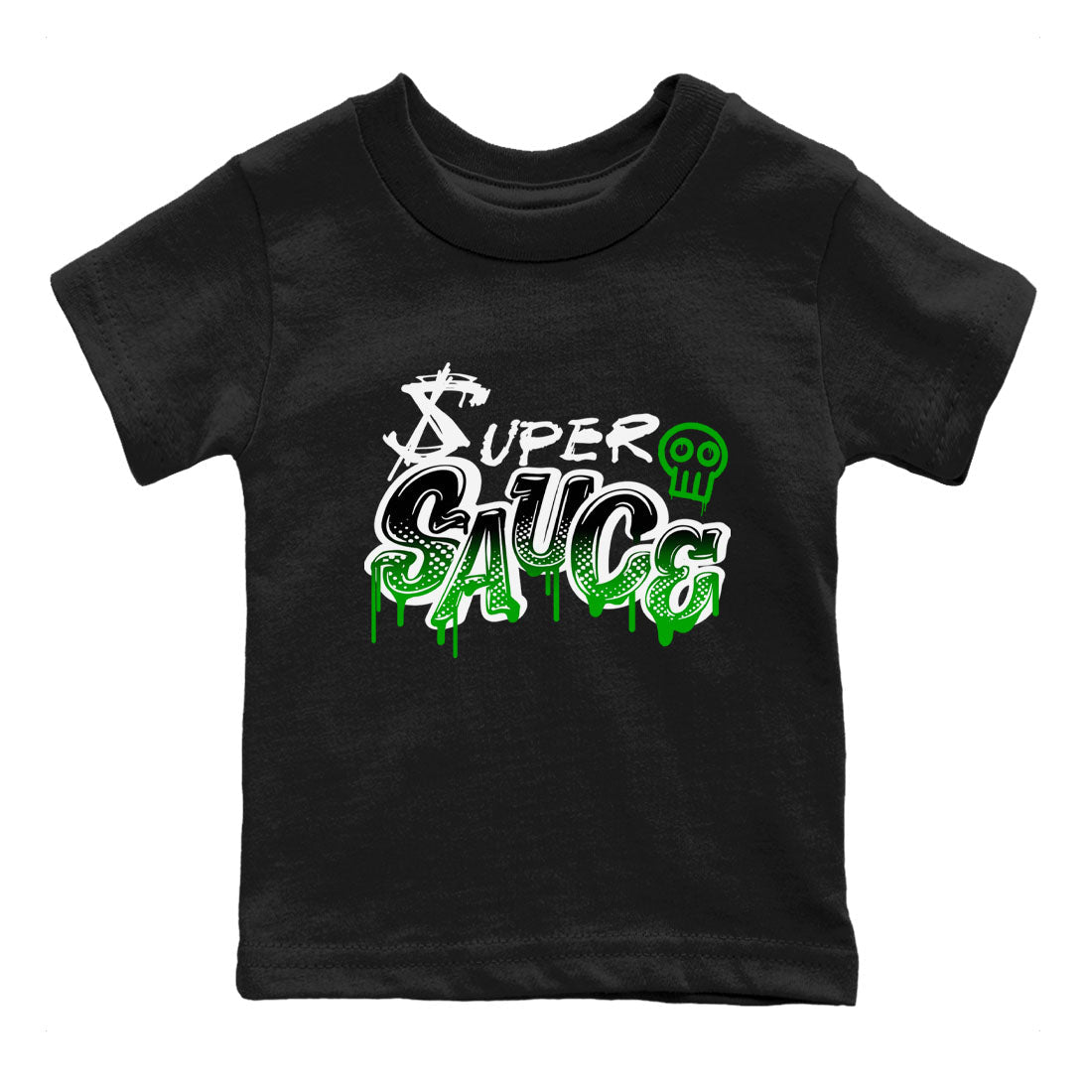 5s Lucky Green shirt to match jordans Super Sauce sneaker tees Air Jordan 5 Lucky Green SNRT sneaker release tees baby toddler Black 2 cotton Shirt