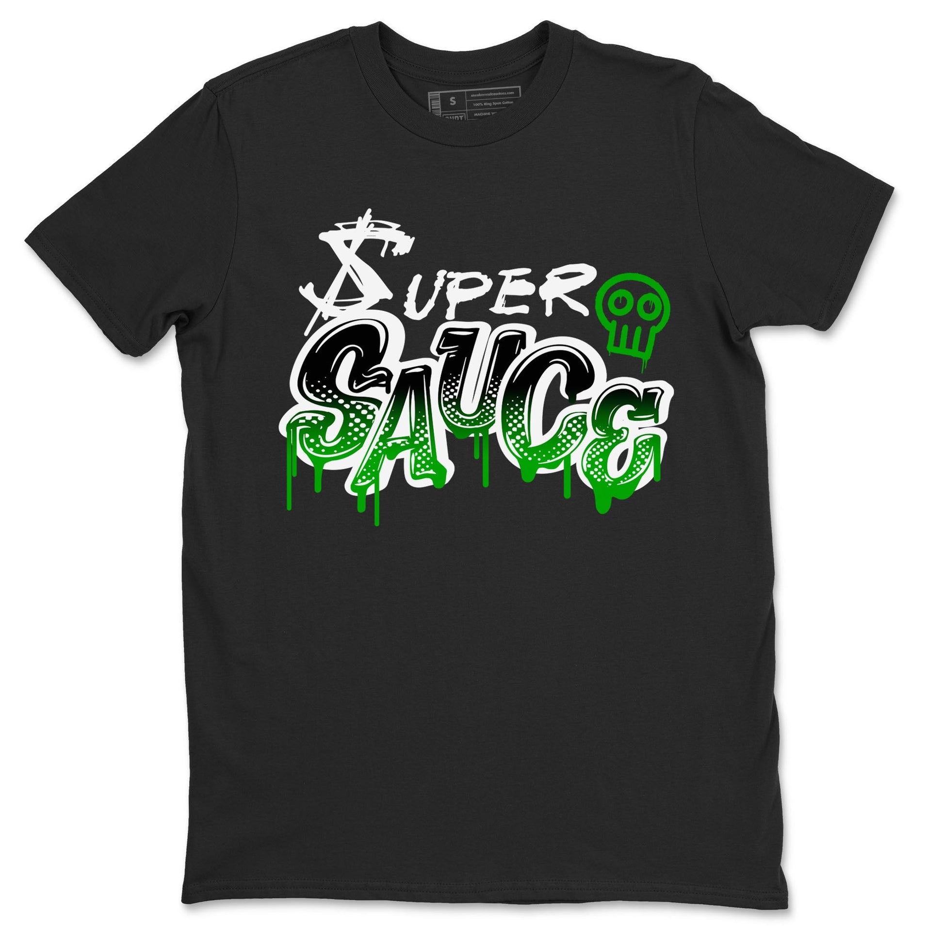 5s Lucky Green shirt to match jordans Super Sauce sneaker tees Air Jordan 5 Lucky Green SNRT Sneaker Release Tees unisex cotton Black 2 crew neck shirt