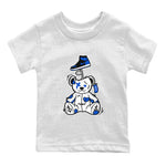 Jordan 1 High OG Royal Reimagined shirt to match jordans Surprise Teddy Bear sneaker tees Air Jordan 1 Royal Reimagined SNRT Sneaker Tees Baby Toddler White 2 T-Shirt