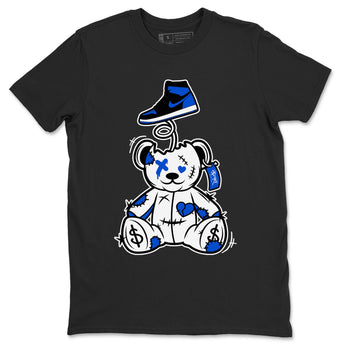 Jordan 1 High OG Royal Reimagined shirt to match jordans Surprise Teddy Bear sneaker tees Air Jordan 1 Royal Reimagined SNRT Sneaker Tees Unisex Black 2 T-Shirt
