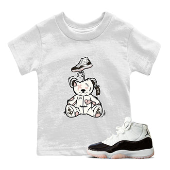 Air Jordan 11 Neapolitan shirt to match jordans Surprise Teddy Bear sneaker tees Air Jordan 11 Neapolitan SNRT Sneaker Tees Baby Toddler White 1 T-Shirt